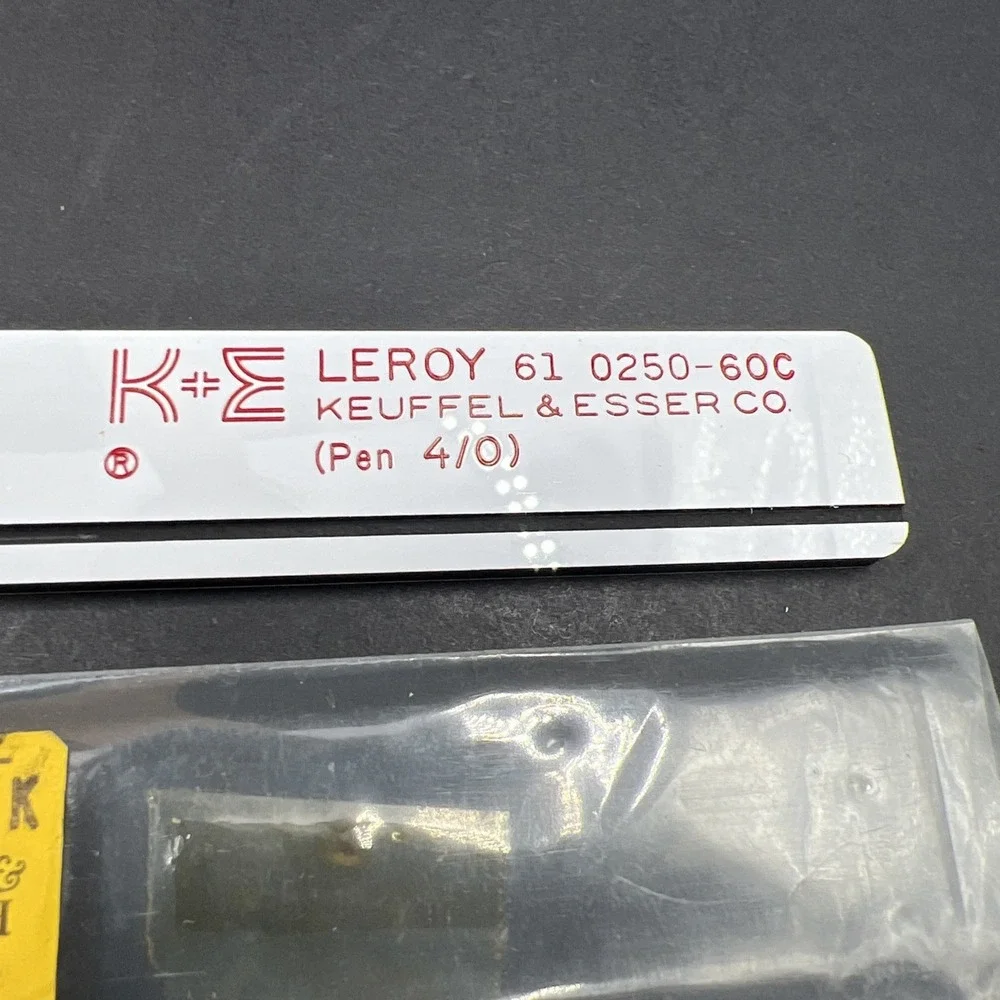 K&E Keuffel & Esser Leroy 61 0250-60C Lettering Template (Pen 4/0)